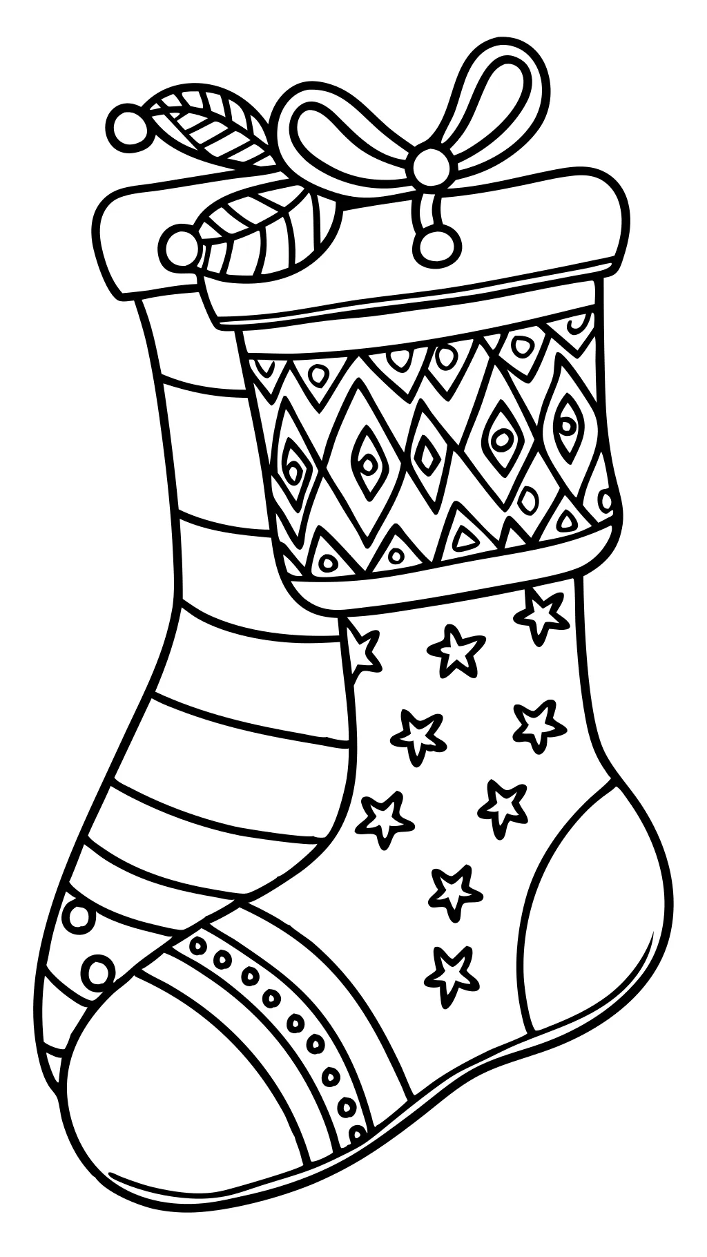 stockings coloring pages